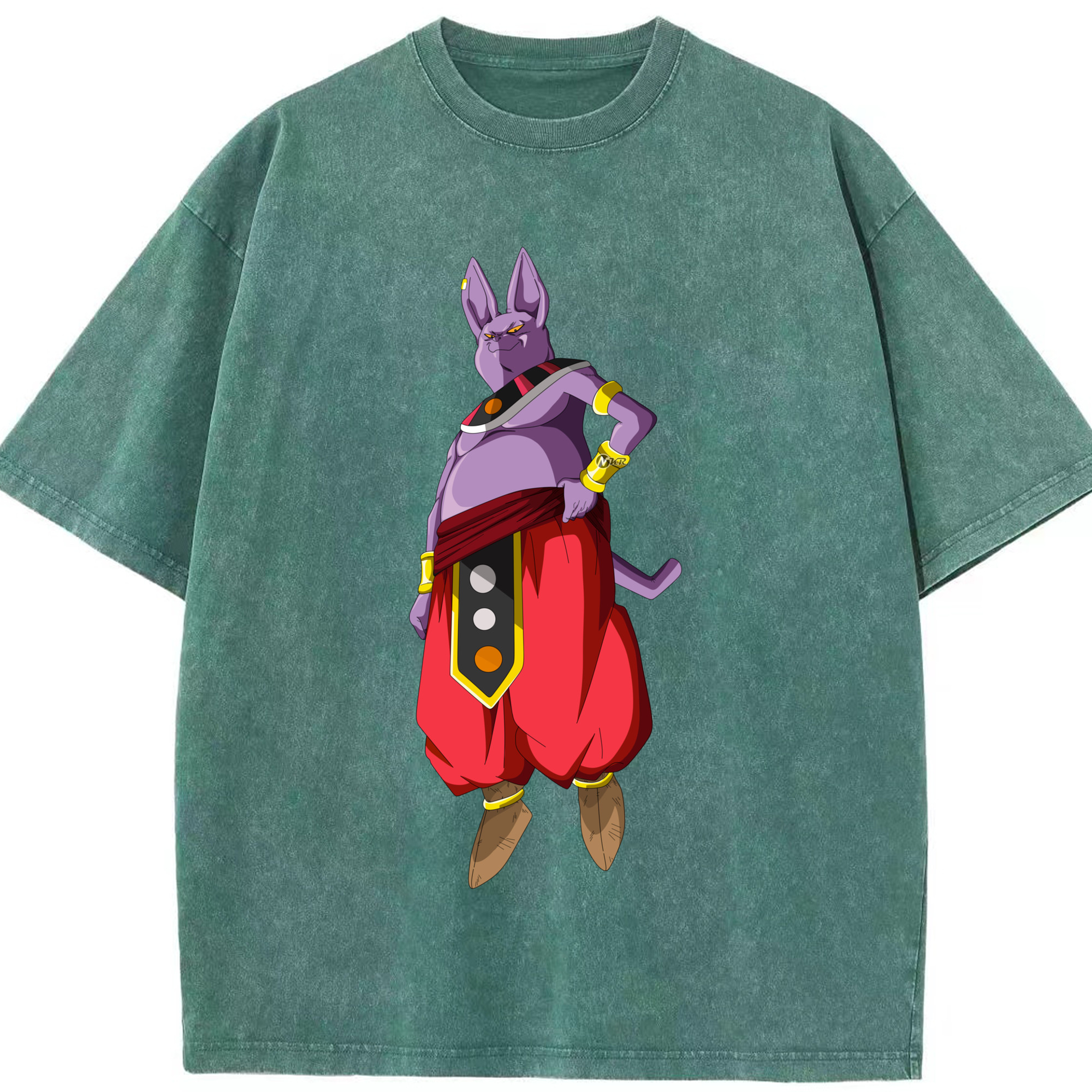 （画像用） ドラゴンボール シャンパ DRAGON BALL Champa 綿100% ヴィンテージ風 半袖Tシャツ（フロントプリント）